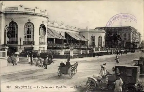 Ak Deauville Calvados, Le Casino et le Royal Hotel