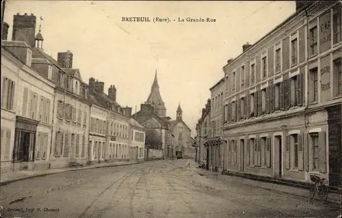 Ak Breteuil Eure, Grande Rue