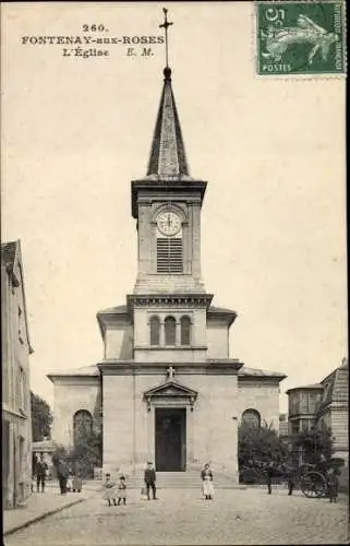 Ak Fontenay aux Roses Hauts de Seine, L'Eglises