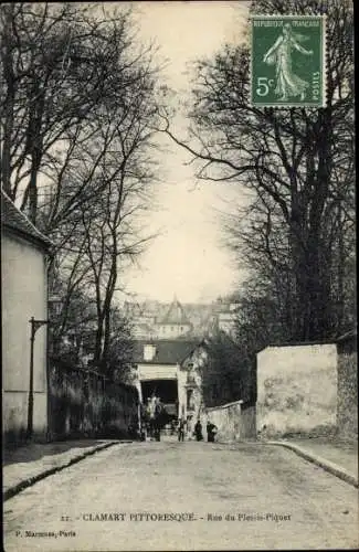 Ak Clamart Hauts de Seine, Rue du Plessis Piquet