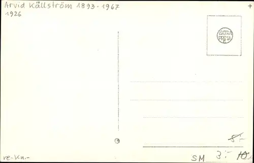 Ak Växjö Schweden, Tegner statyn, Denkmal, Arvid Källström