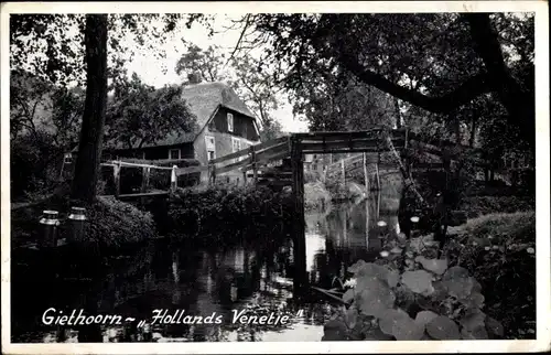 Ak Giethoorn Overijssel Niederlande, Hollands Venetie