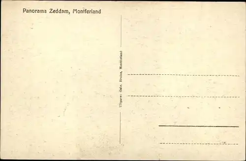 Ak Zeddam Gelderland Niederlande, Panorama, Montferland, Durchblick