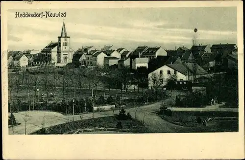 Ak Heddesdorf Neuwied am Rhein, Gesamtansicht