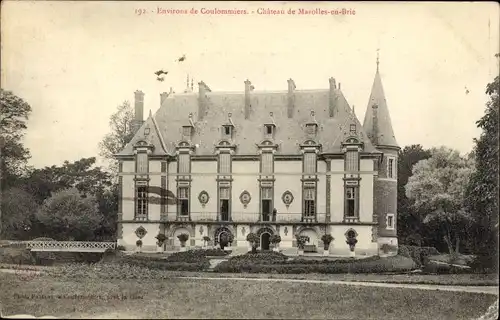 Ak Marolles en Brie Seine-et-Marne, Château