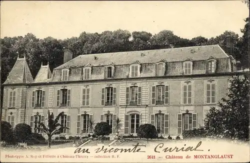 Ak Mouroux Seine et Marne, Château de Montanglaust