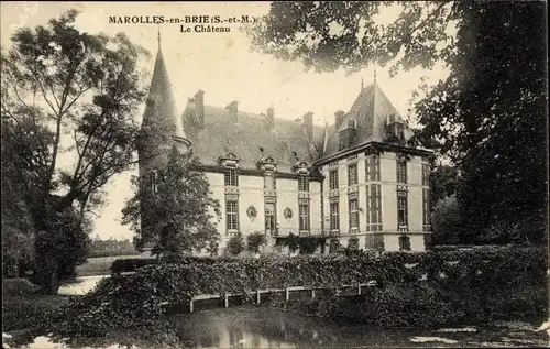 Ak Marolles en Brie Seine-et-Marne, Château