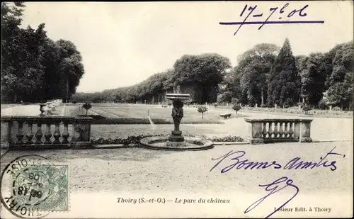 Ak Thoiry Yvelines, Le parc du chateau