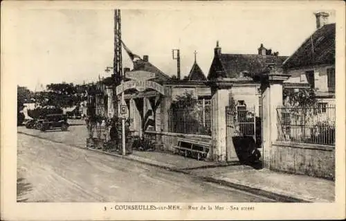 Ak Courseulles sur Mer Calvados, Rue de la mer