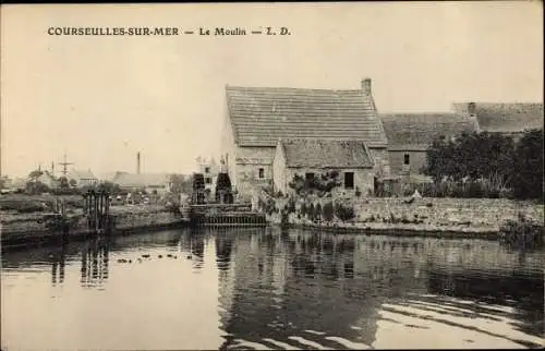 Ak Courseulles sur Mer Calvados, Le Moulin