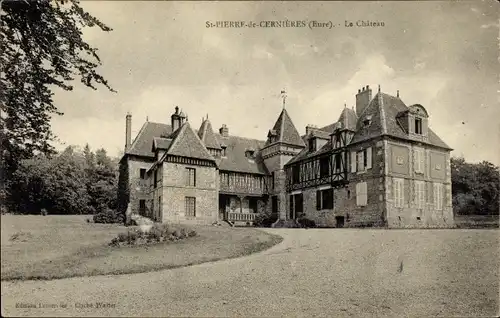 Ak Saint Pierre de Cernieres Eure, Château