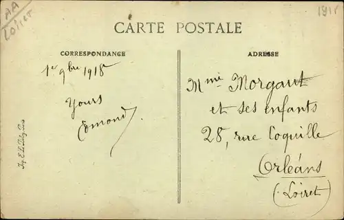 Ak Saint Denis de l´Hôtel Loiret, Vue Générale, La Loire