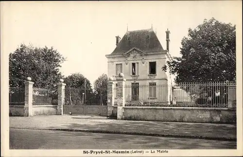 Ak Saint Pryvé Saint Mesmin Loiret, La Mairie