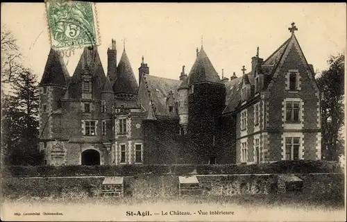 Ak Saint Agil Loir et Cher, Château