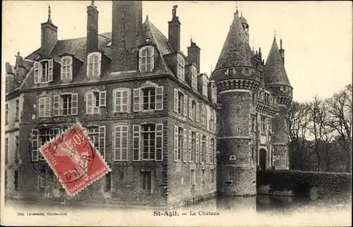 Ak Saint Agil Loir et Cher, Château