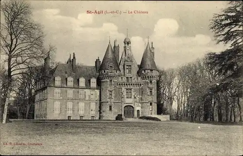 Ak Saint Agil Loir et Cher, Château