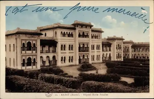 Ak Rabat Marokko, Hopital Marie Feuilles