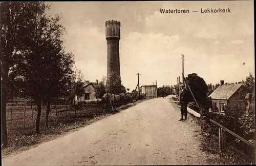 Ak Lekkerkerk Südholland, Watertoren