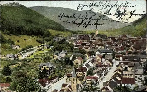 Ak Bad Urach in der Schwäbischen Alb, Total