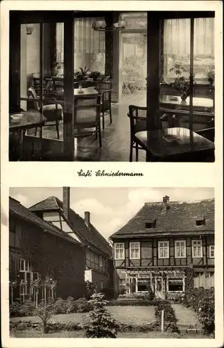 Ak Höxter an der Weser, Cafe Schniedermann