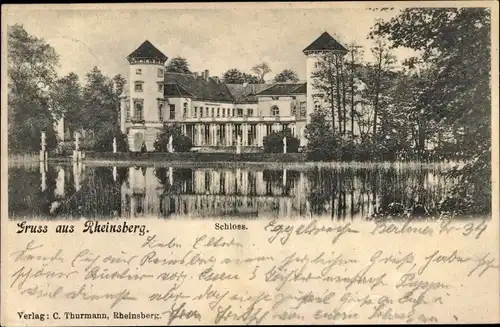 Ak Rheinsberg in Brandenburg, Schloss