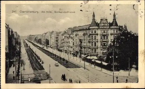 Ak Berlin Charlottenburg, Am Knie, Bismarckstraße, Hotel