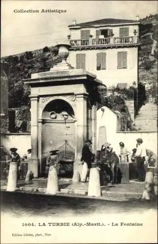 Ak La Turbie Alpes Maritimes, La Fontaine