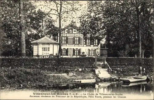 Ak Villeneuve les Bordes Seine-et-Marne, Le Chalet