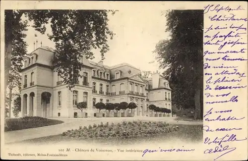 Ak Voisenon Seine et Marne, Château