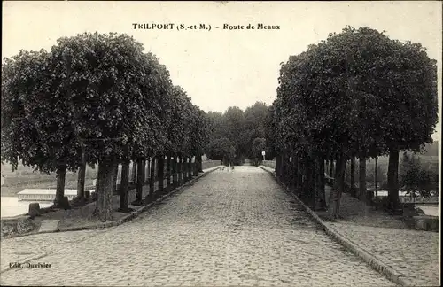 Ak Trilport Seine et Marne, Route de Meaux