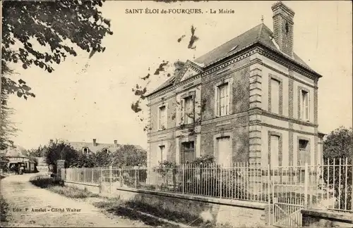 Ak Saint Éloi de Fourques Eure, La Mairie