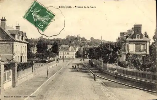 Ak Brionne Eure, Avenue de la Gare