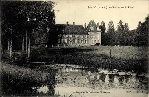 Ak Droué Loir-et-Cher, Château, Parc