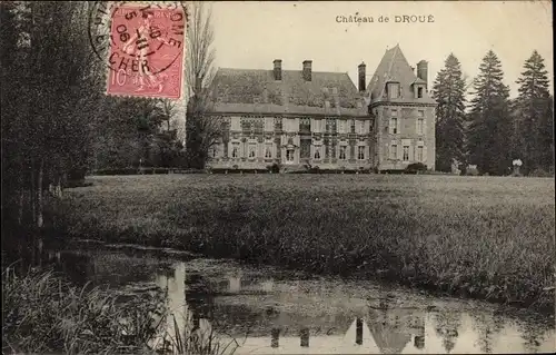 Ak Droué Loir-et-Cher, Château, Parc