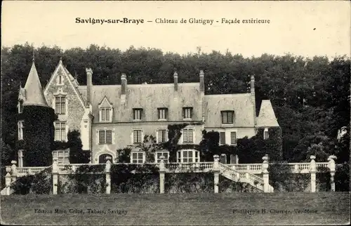 Ak Savigny sur Braye Loir et Cher, Château de Glatigny