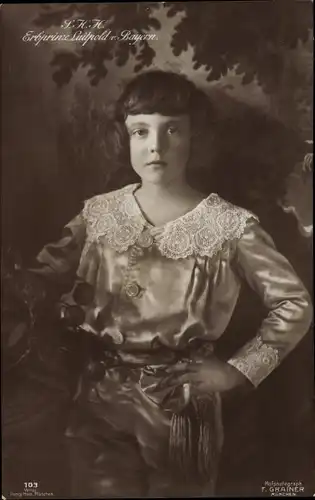 Ak Erbprinz Luitpold von Bayern, Portrait