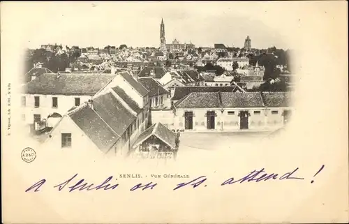 Ak Senlis Oise, Vue Générale