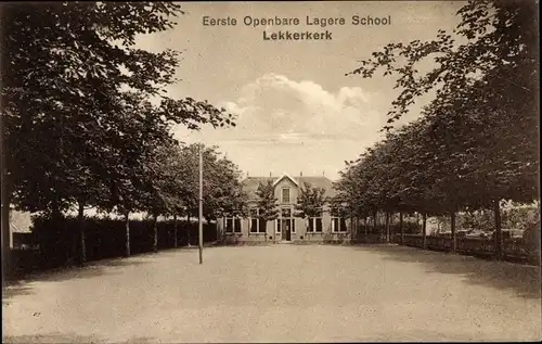 Ak Lekkerkerk Südholland, Eerste Openbare Lagere School