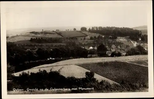 Ak Gulpen Limburg Niederlande, Gezicht op de Gulpenerberg met Monument