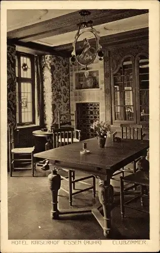 Ak Essen im Ruhrgebiet, Hotel Kaiserhof, Clubzimmer