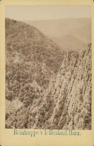 Kabinett Foto Thale im Harz, Rosstrappe