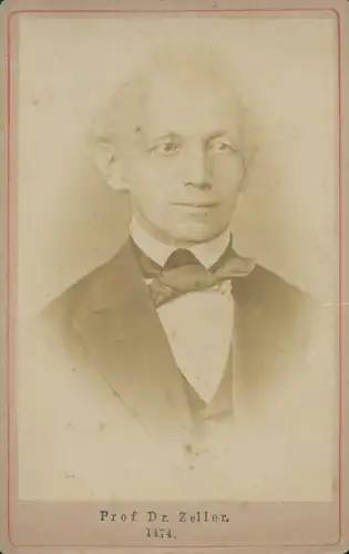 CdV Philosoph Prof. Dr. Eduard Zeller, Portrait