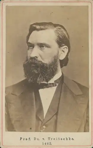 CdV Historiker und Politiker Prof. Dr. Heinrich v. Treitschke, Portrait