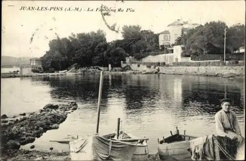Ak Juan les Pins Alpes Maritimes, Le Fontaine du Pin