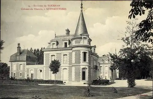 Ak Tournan en Brie Seine et Marne, Château du Chemin à Neufmoutiers