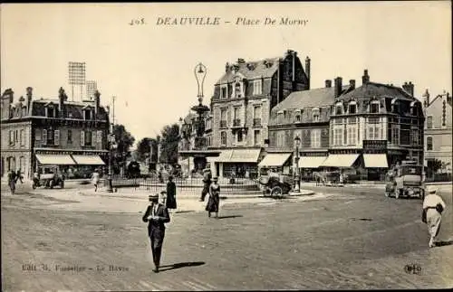 Ak Deauville Calvados, Place de Morny