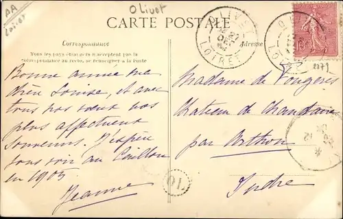 Ak Bords du Loiret Loiret, Le Caillou