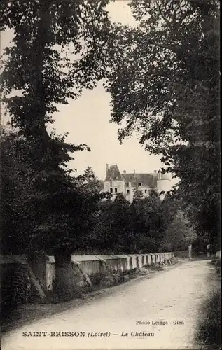 Ak Saint Brisson Loiret, Le Château