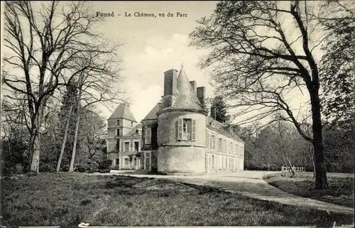 Ak Fossé Loir et Cher, Château, Parc