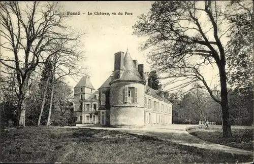 Ak Fossé Loir et Cher, Château, Parc